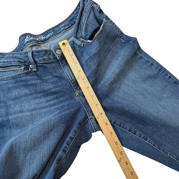 Eddie Bauer Curvy Bootcut Jeans Women’s 10 Blue Denim - Picture 6 of 10